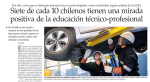 El Mercurio | 7 de cada 10 chilenos tienen una mirada positiva de la educación TP